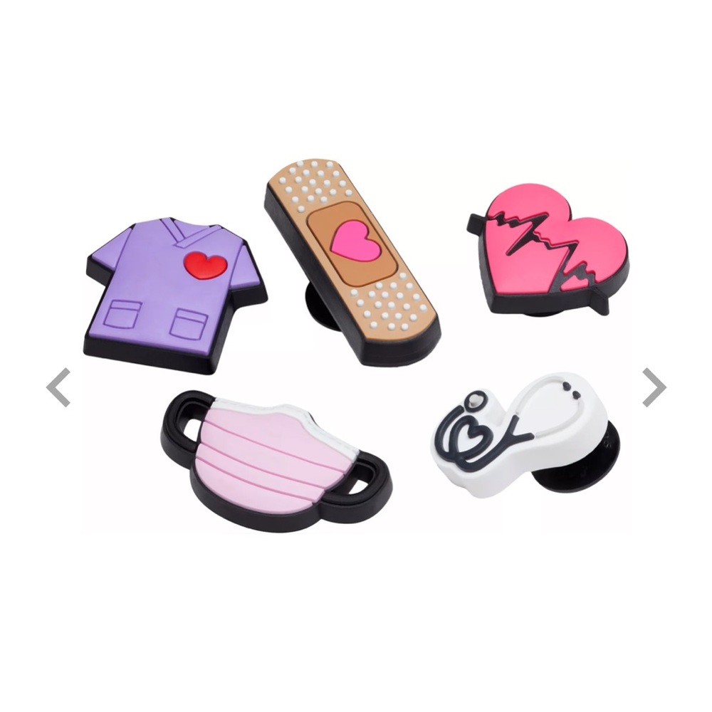 Crocs Jibbitz Health Heart 5 Pack